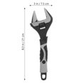 thumbnail image 2 of MasteelfCA 1pc Professional Large Opening Wrench Bathroom Tool Wrench Movable Spanner, 2 of 8