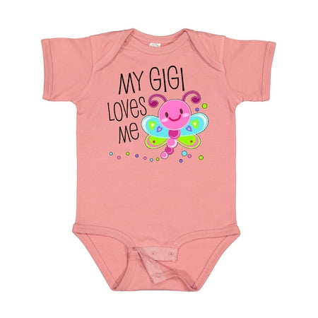 

Inktastic My Gigi Loves Me- Cute Dragonfly Gift Baby Boy or Baby Girl Bodysuit