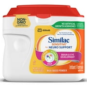 Similac Sensitive Powder Baby Formula, 22.5-oz Tub