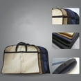 thumbnail image 4 of 2 fundas de tela no tejida para trajes, vestidos formales, bolsas con cremallera, portátiles, a prueba de polvo, para colgar (negras), 4 of 7