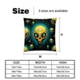 thumbnail image 5 of Alien Throw Pillow - Velvet Pillow Inserts Covers with Unique Patterns - Set of 2 - Available in 16x16, 18x18, 20x20 Inches for Various Occasions, 5 of 6