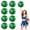 Black+Silver+Green, variant on Cheerleading Poms 8 Pack, Handheld Cheerleading Pompoms for Basketball Football Volleyball, Cheer Spirit Supplies, Metallic Streamers for Dance and Games