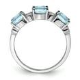 thumbnail image 2 of FB Jewels Sterling Silver Rhodium Diam. & Light Swiss Blue Topaz Ring, 2 of 4