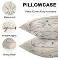 thumbnail image 4 of Sand Dollar Coastal Outdoor Pillow Covers 20x20 Inch Throw Pillow Covers Set of 2 Waterproof Decorative Pillow Cases Summer Beach Beige Sea Cushion Covers for Patio Furniture Garden Couch Sofa, 4 of 8