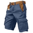 thumbnail image 2 of Dresfit Mens Cargo Shorts Knee Length Drawstring Shorts Summer 2026 Loose Baggy Hiking Bottoms Elastic Waist Lightweight Fishing Bermuda Shorts with Pockets S, 2 of 4