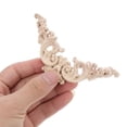 thumbnail image 5 of MLINS 4pcs DIY Wooden Onlays Carvings for Furniture Unpainted Decorative Wood Appliques Wall Cupboard Door Cabinet Dresser Home Decor, 5 of 8