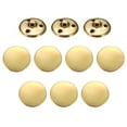 thumbnail image 1 of Uxcell 10 piezas de botones de metal antiguos de 25 mm, botones de costura redondos de metal dorado, 1 of 7
