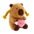 thumbnail image 2 of DOLITY Capybara Plush Toy, Capybara Doll, Collectible Cartoon, Soft Capybara Plush Toy, Heart, 2 of 8
