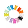 thumbnail image 5 of GKNET 10Pcs/Pack Transparent Cartoon Bear Candy Charm Pendants Decor For DIY Jewelry-Black, 5 of 6