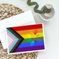 thumbnail image 2 of Gay Pride Peace Hands Progress Pride Greeting Cards and Envelopes Pack of 8, 2 of 3