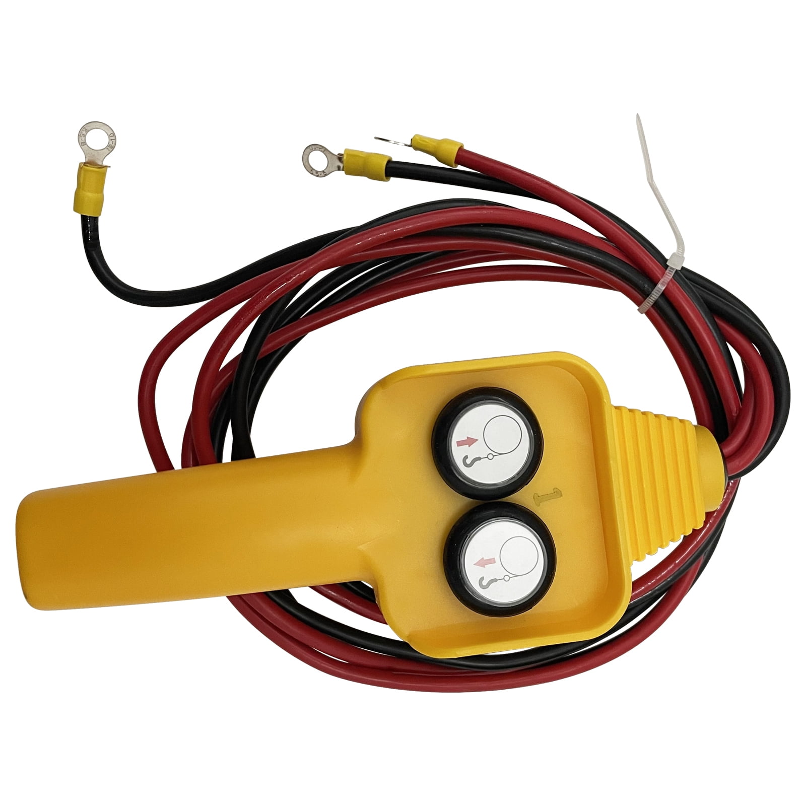EQCOTWEA Davit Crane Winch Crane 360° Swivel Electric Hoists Winch Truck-Mounted 1100lb Remote Control 12V