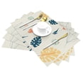 thumbnail image 2 of YFYANG Washable Heat-Resistant Placemats, 70% PVC/30% Polyester, Lovely Floral Pattern Kitchen Table Mat, 12" x 18" 4 Piece, 2 of 6