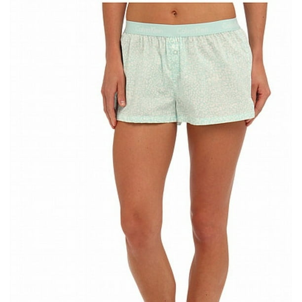 Calvin Klein Calvin Klein NEW Blue White Womens Size Medium M Printed Sleepwear Shorts 753