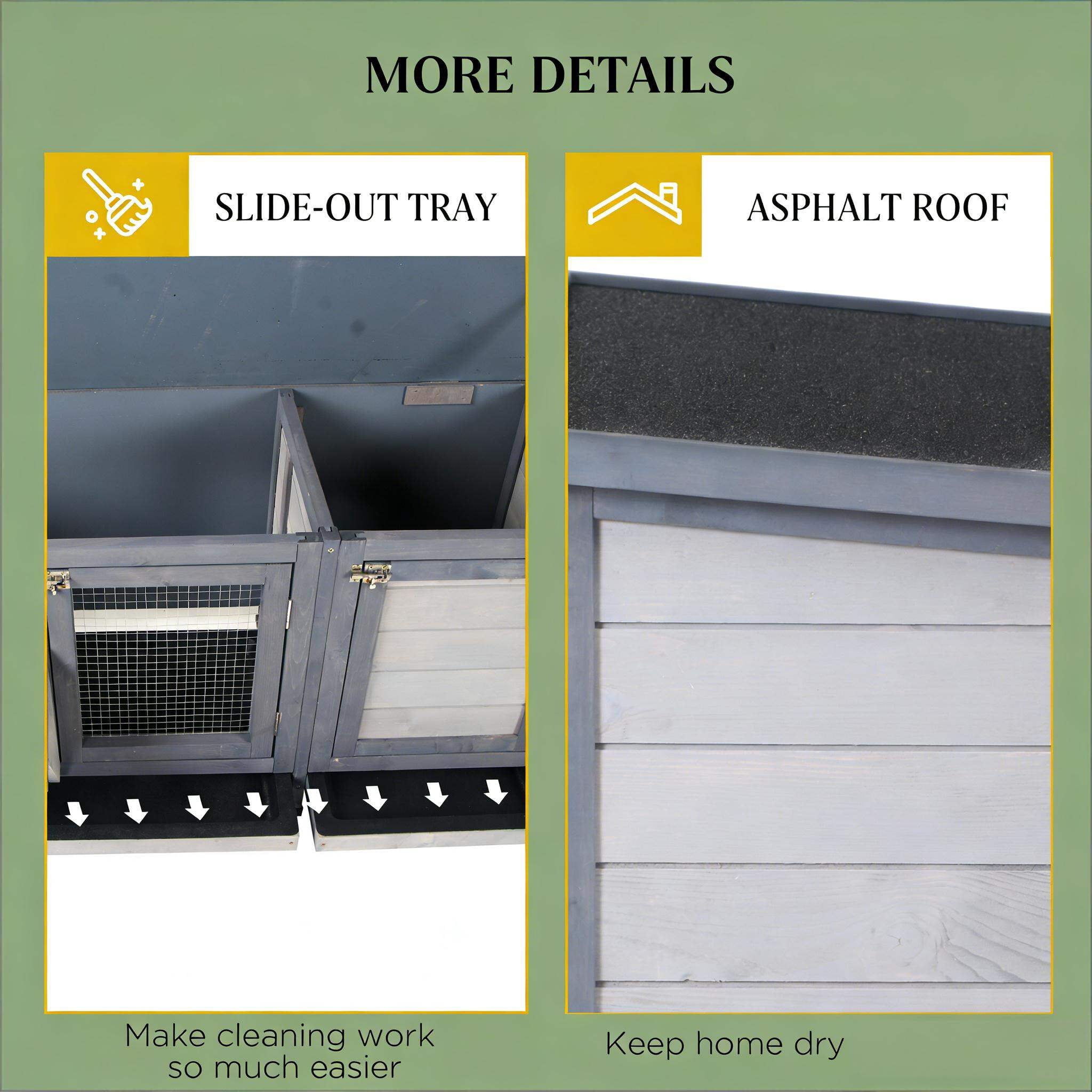 Dog Crate, Wooden Pet House,Small Animal Cage Rabbit Hutch, Gray Pet Playpen,Steel,Wood Chicken Coop, Pet Supplies Pens & Hutches