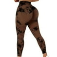 thumbnail image 3 of Tights Women Tie Dye Leggings High Waist Lifts Butt Tummy Control Push Up Seamless Yoga pants Ladies Workout Gym Clothing, 3 of 10