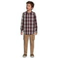 thumbnail image 3 of Wrangler Boys Long Sleeve Button-Up Shirt and Short Sleeve Graphic T-Shirt, 2-Pack, Sizes 4-18 & Husky, 3 of 5
