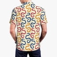 thumbnail image 4 of Balery Snake Printed Men’s Short Sleeve Polo Shirt, Midweight Men's Shirt,Golf Polo shirts -Medium, 4 of 9