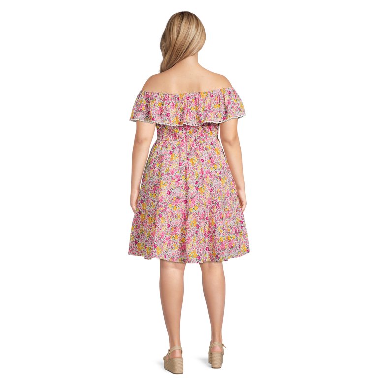 Walmart off the shoulder dress best sale