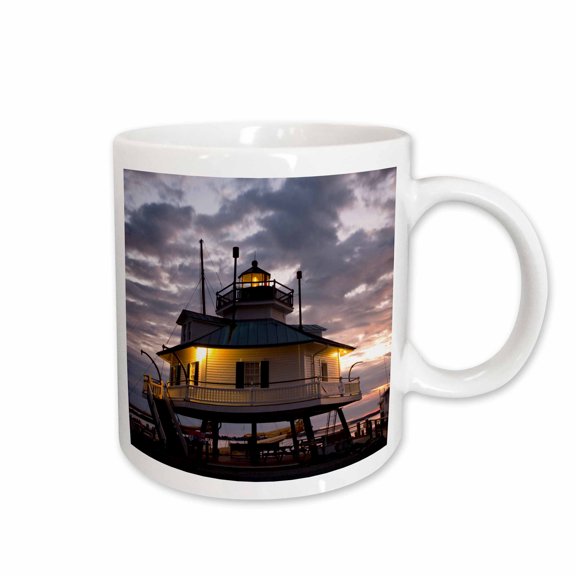 3drose, Chesapeake Bay, Hooper Straight Lighthouse - Us21 Wbi0063 - Walter Bibikow, 15oz Mug
