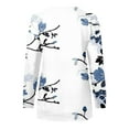 thumbnail image 4 of 2023 Chandail en Molleton Mode pour Femmes 50 % de Réduction Liquidation Hauts pour Femmes Automne Manches Longues Chandail Ample Chemise Décontractée Habillée Chandails en Molleton Col Rond pour Dames, 4 of 5