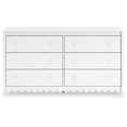 thumbnail image 5 of Signature Design by Ashley Hallityn 6 Drawer Dresser, White, 5 of 9
