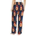 thumbnail image 3 of Sigee American Football and Fire Flames Print Women's Soft Pajama Pants - Breathable and Comfortable Lounge Sleep Bottoms with Elastic Waistband and Pockets-Medium, 3 of 9