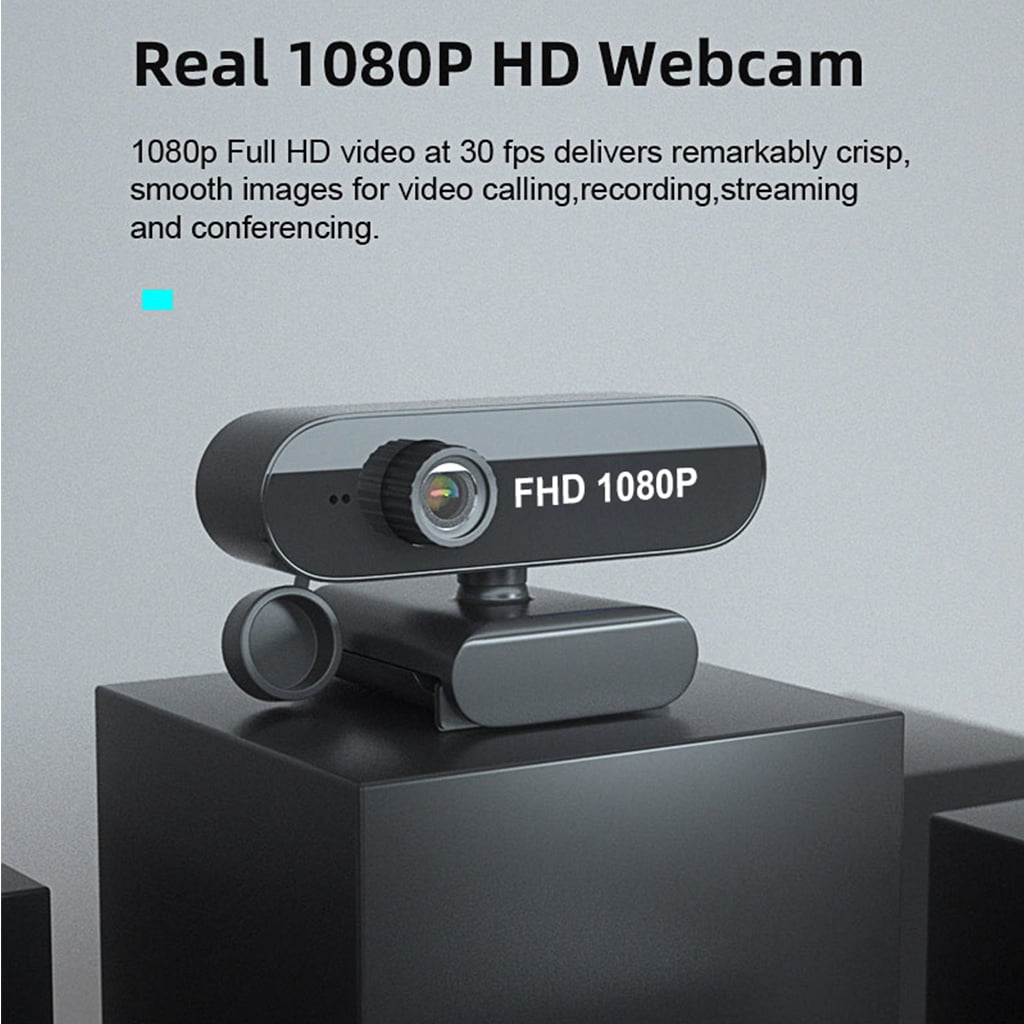 ZPAQI 1080p High Definition Computer Camera Microphone Laptop USB Webcam Web Monitor