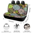 thumbnail image 2 of Plantas Suculentas-theme Car Rear Seat Covers Back Elastic Flexible Car Seat Covers Decorative Fits Most Cars 120x59x76cm, 2 of 6