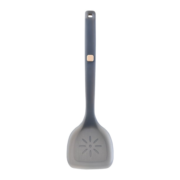 Pisexur Batería de cocina Espátula de acero con mango de madera resistente al calor, utensilio de cocina, pala para cocinar, cucharón para uso diario en la cocina. para la cocina del hogar