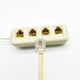 thumbnail image 5 of Billuyoard Recepción de Hotel de oficina RJ11 divisor de línea telefónica reemplazo portátil reutilizable adaptador de Cable de 4 vías 6P4C Decoración del hogar, 5 of 6