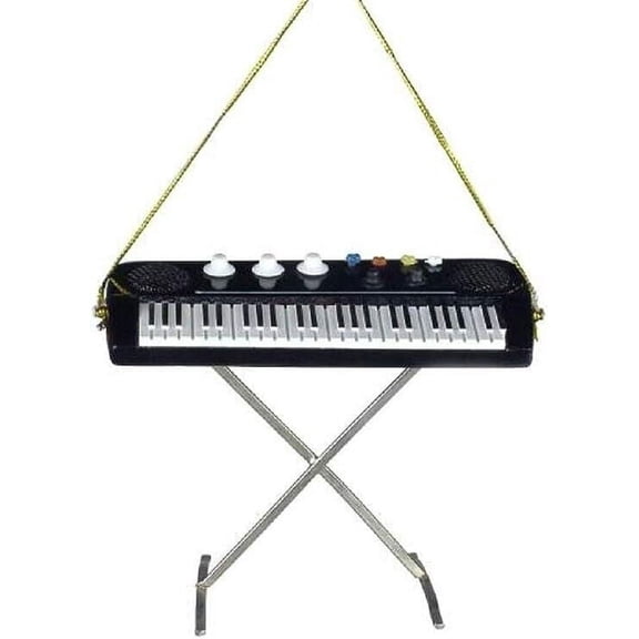 Electric Keyboard Musical Instrument Christmas Tree Ornament Music Decoration