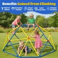 thumbnail image 2 of Climbing Toys Dome Climber, Seizeen 6FT Outdoor Geometric Jungle Gym for Kids, High Strength Climbing Dome for Boys&Girls Climber Indoor Max Support 500LBS, Gripper, Stable Rhombus, 2 of 9