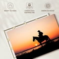 thumbnail image 6 of Elephant Stock Cowboy Silhouette Wall Art - Horizontal Canvas Wall Art - Living Room Wall Decor - Our America Canvas - Beige And Black Decor - 39" x 26", 6 of 8