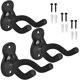 thumbnail image 1 of Paquete de 3 soportes para guitarra Soporte de pared para guitarra, ganchos para soporte de monitor de pared de guitarra para guitarra eléctrica, guitarra acústica clásica, bajo banjo, negro, 1 of 5