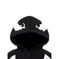 thumbnail image 6 of Marvel Spider-Man Toddler Boys' Cosplay Fleece Zip-Up Hoodie Venom Black, 6 of 6