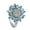 6, variant on 6PCS Women Ring Bridal Shiny Cubic Zirconia Inlaid Sparkling Geometry Decoration White Aquamarine Sunflower Shape Wedding Engagement Ring Jewelry for Girlfriend,8