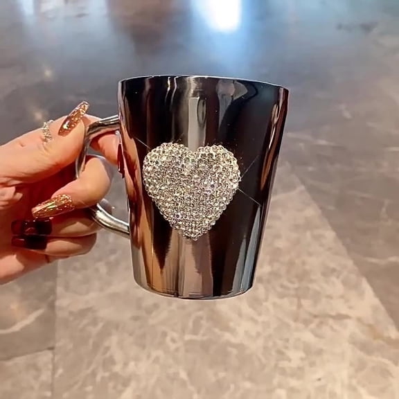 Darzheoy Diamond Water Cup Practical Beautiful Mug for Family Use Home Kitchen Decor and Daily Drinking with Elegant Design