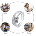 thumbnail image 3 of Anillo de aleación antiansiedad Anillo de aberturas ajustables Anillo de apilamiento de ansiedad para mujeres Ndcxsfigh libre de BPA, 3 of 9