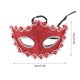 thumbnail image 2 of Máscaras de fiesta de medio rostro con diseño de dragón de cabeza puntiaguda para Halloween y Navidad, 1 pieza, color rojo, 2 of 5
