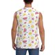 thumbnail image 4 of Fotbe Watermelon And Lemon Men's Camiseta sin Mangas Estampada para Hombres, Playera Casual para Gimnasio, Entrenamiento, Playa-Medium, 4 of 7