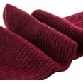 thumbnail image 4 of Lian Style Women's 1 Pair Socks Casual Solid Size 7-9Claret, 4 of 5