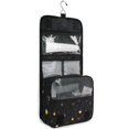 thumbnail image 4 of Travel Hanging Toiletry Bag Home Cosmetic Organizer Makeup Bag Fireflies Illustration, 4 of 8