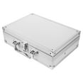 thumbnail image 1 of Milisten Aluminum Alloy Briefcase Silver Metal Case with Lock for Secure Tool and Instrument Storage, 1 of 6