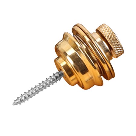 Acoustic Guitar Strap End Screw Pin Guitar Shoulder Belt Non\-slip Button Block gold