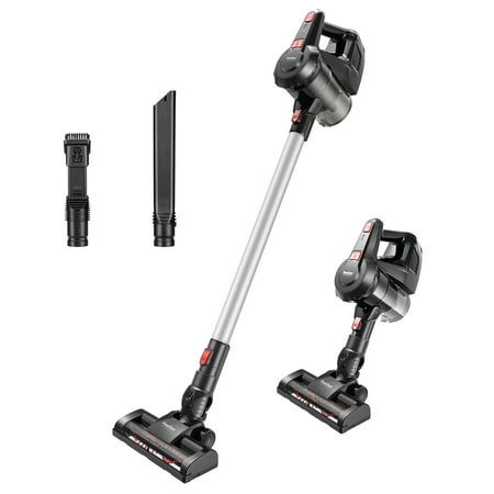 Finether Cordless Stick Vacuum Cleaner with 5 Attachments Wall-Mount for Multiple Surfaces, Lightweight & Corded,