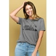 thumbnail image 2 of Damn It Feels Good To Be A Gangsta Women's Fashion Relaxed T-Shirt Tee Heather Gray Small, 2 of 3