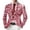Blazer 216#Pink, variant on Carnival Suit Jacket for Men Glitter Print Jacket Celebration Stylish Shiny Stretch Slim Fit Dress Coat Travel Party Business Formal