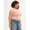thumbnail image 2 of Jessica Simpson Women's and Women's Plus Eydie Tee, Sizes XS-4X, 2 of 6