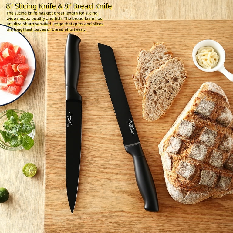 Chicago Cutlery Bread Chef Pairing Steak Knife Set of 8 Knives 1 Sharpener