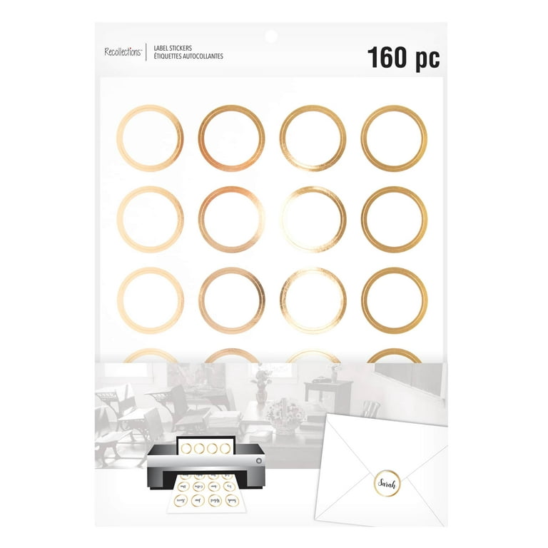 12 Packs: 160 ct. (1,920 total) Gold Envelope Seals by
